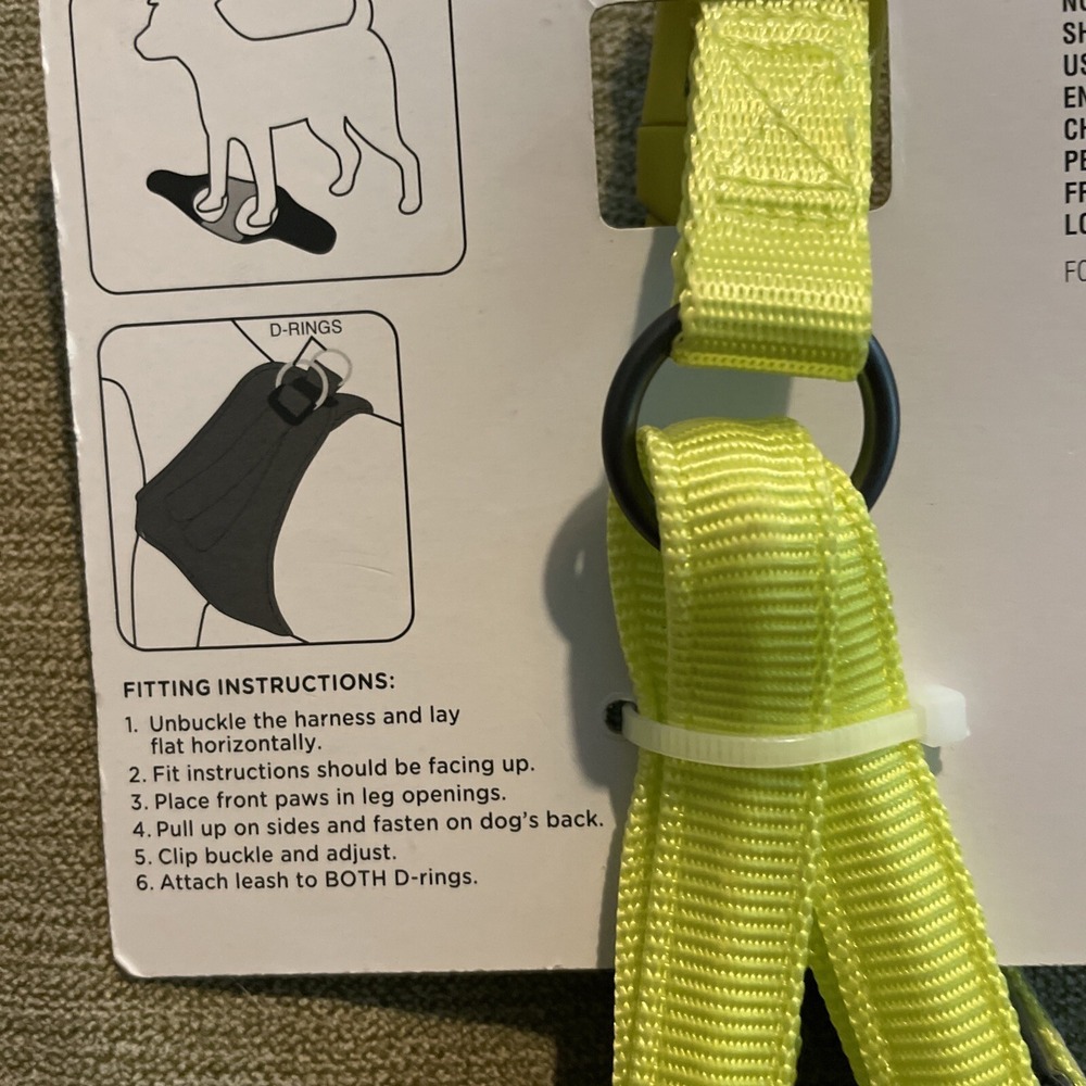 Light-Up LED Dog Harness Size Medium yellow Rechargeable MSRP$23 - Picture 10 of 10